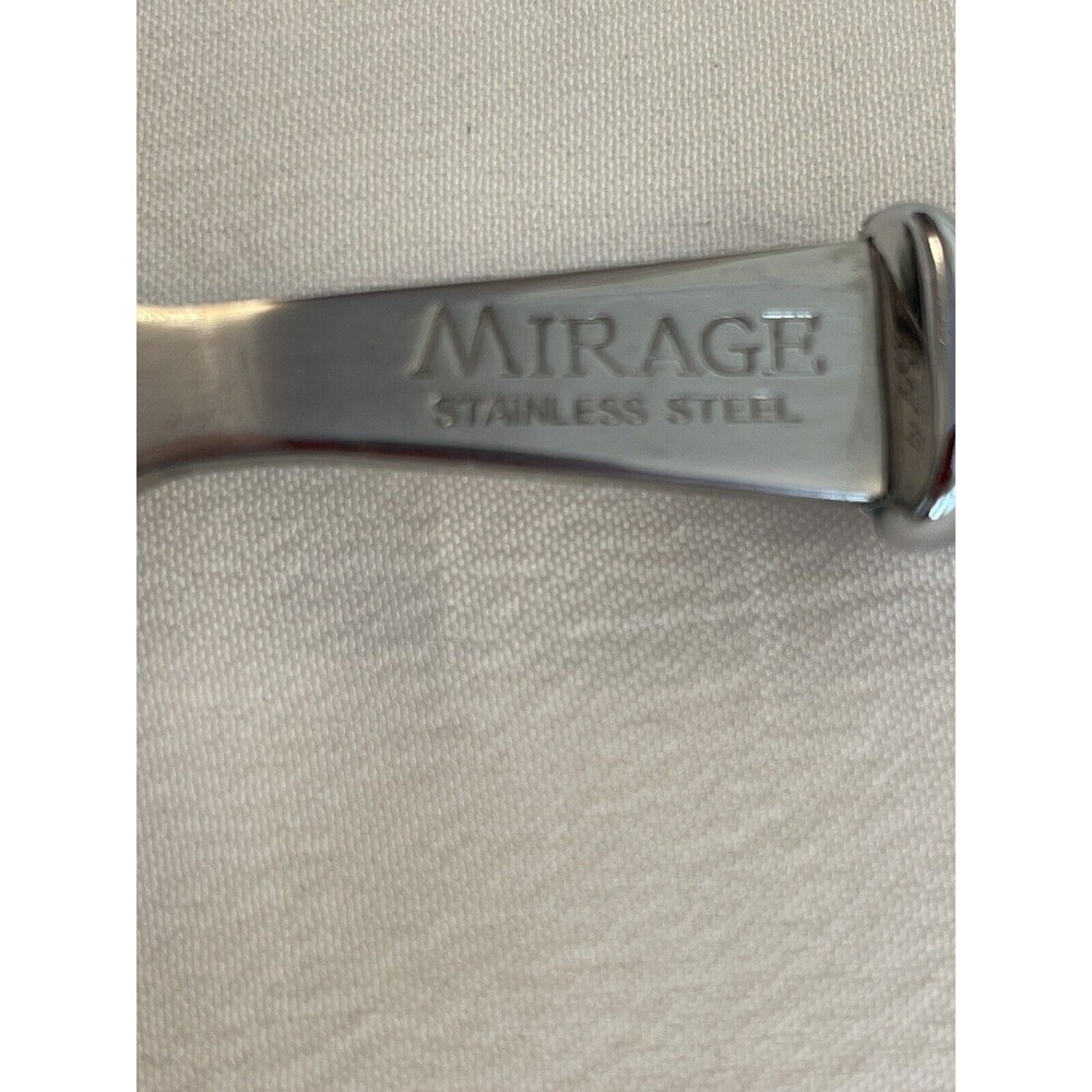 Mirage Stainless Steel Cheese & Cake Pie Serving Knives Lucite Handle '60 VTG - Picture 6 of 9